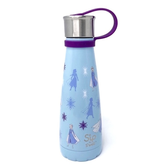 Frozen Water Bottle S’ip by S’well Disney II Elsa Stainless Steel Blue New - Picture 1 of 12